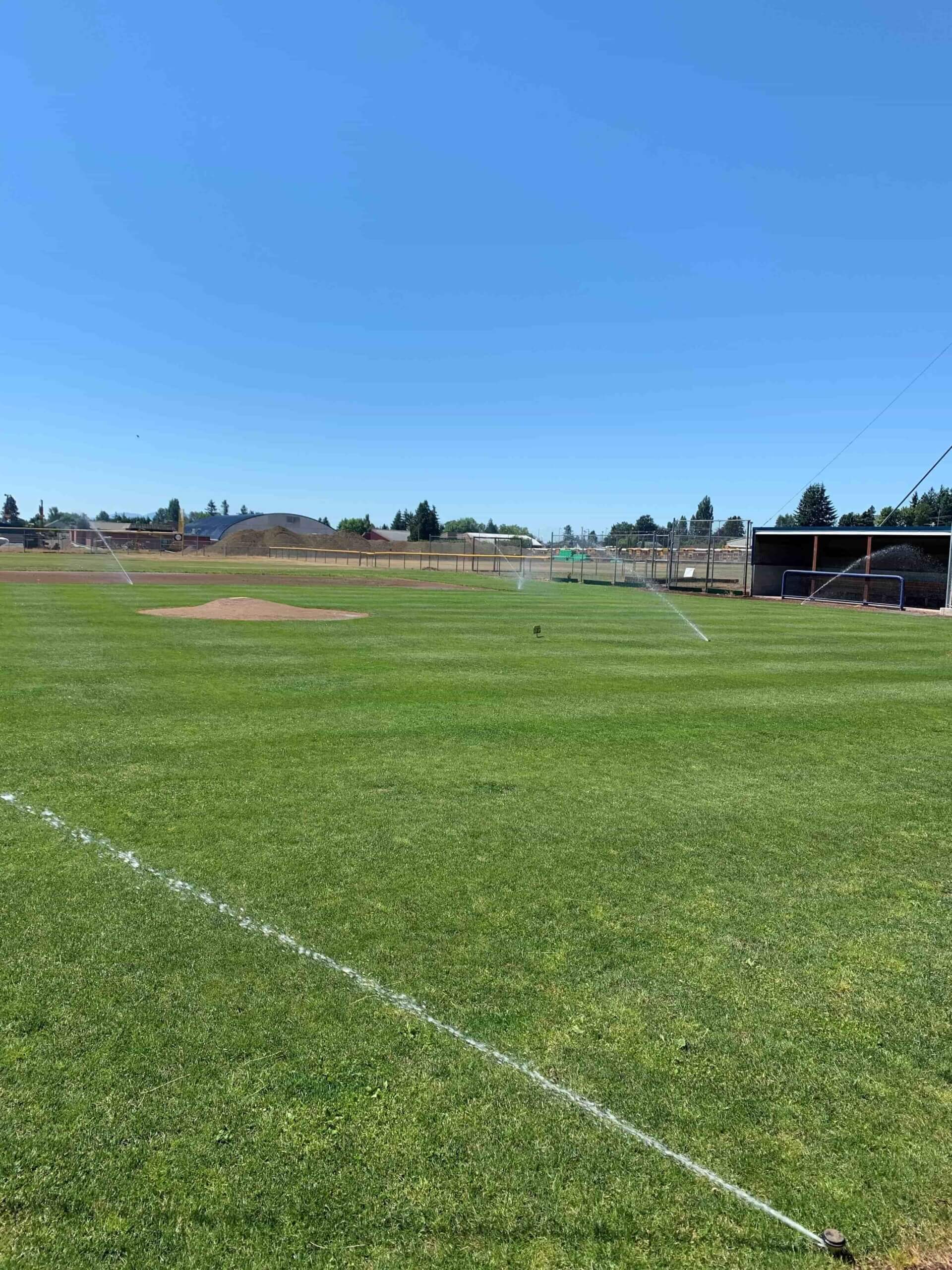Irrigation Material for Baseball Field